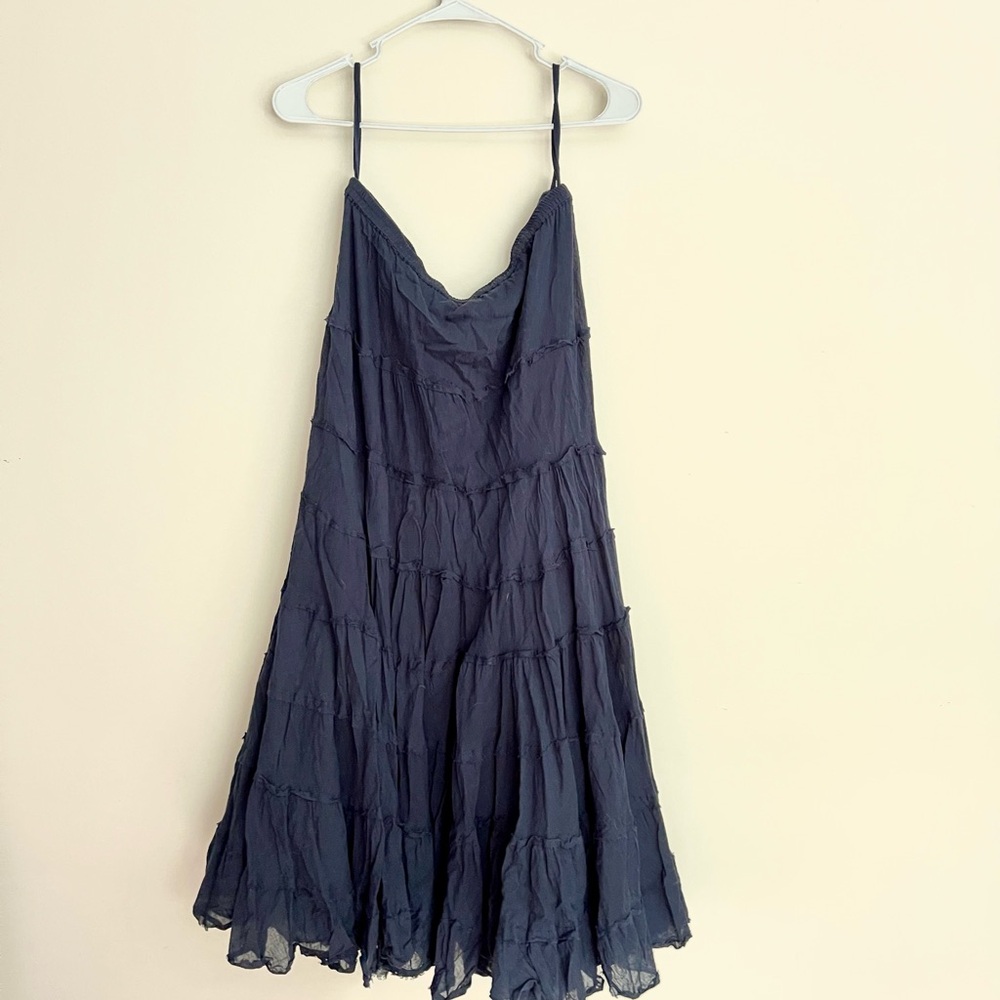 Navy Boho Skirt Size L